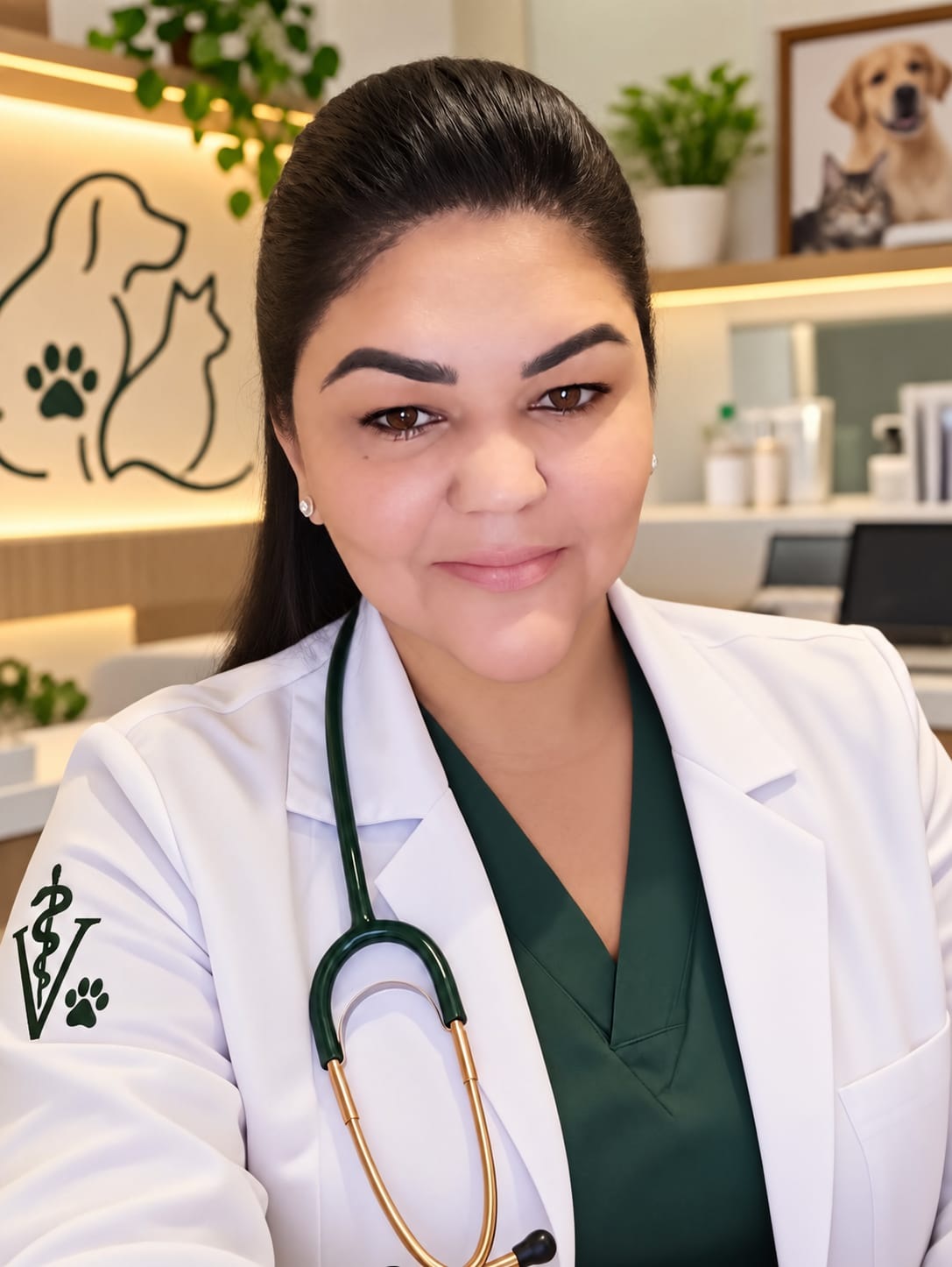 Dra. Angela, médica-veterinária e proprietária da Prev Vet